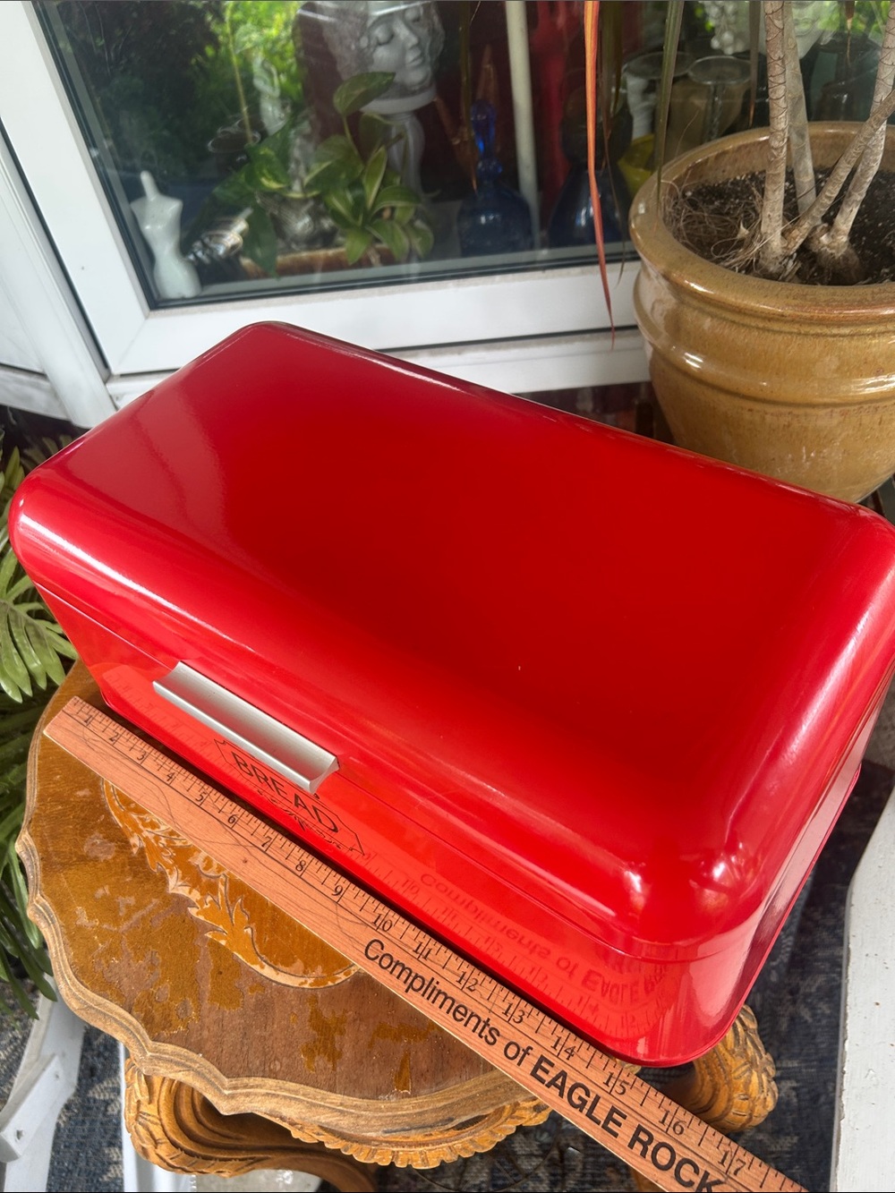 Red Bread Box Storage Container - Picture 8 of 10